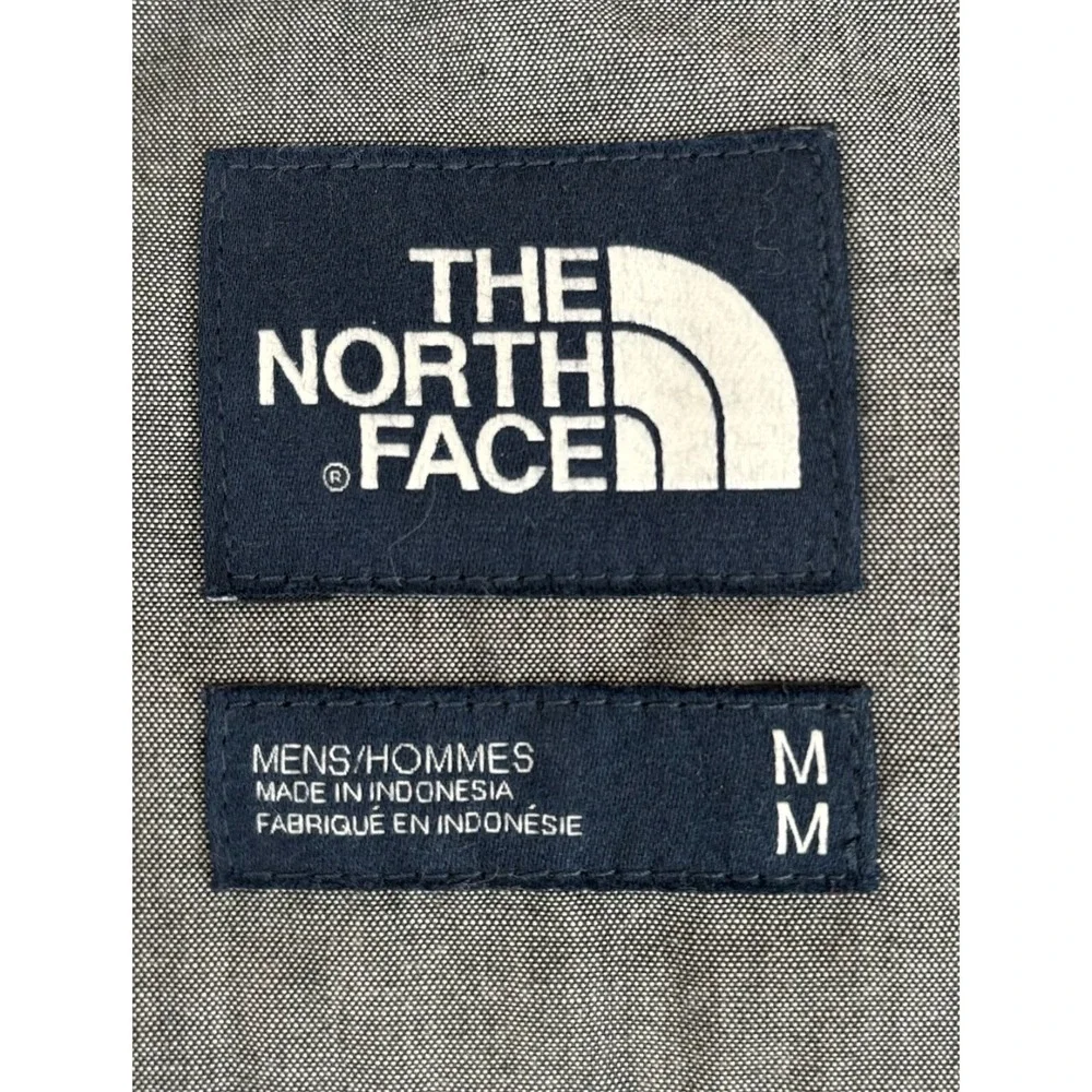 North Face Sub-Alpine Shirt Mens Medium Smoke Duck Camo Jacquard Long Sleeve NWT